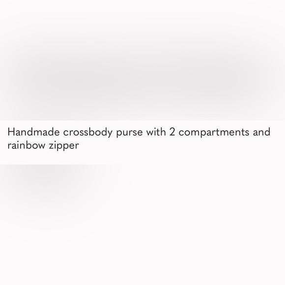 Rainbow zipper Handmade purse - Picture 9 of 10